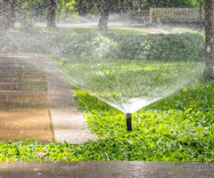 a system installed and adapted for the landscape